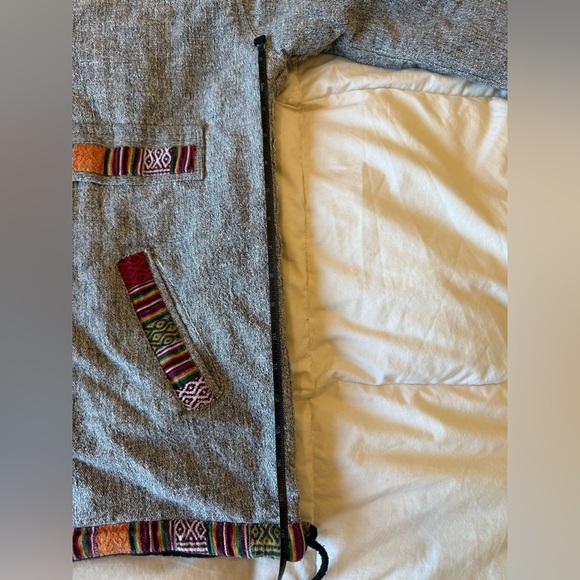 Gray Hooded sweatshirt with Multicolor Accents for the better sweater - Picture 7 of 10